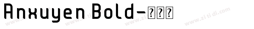 Anxuyen Bold字体转换